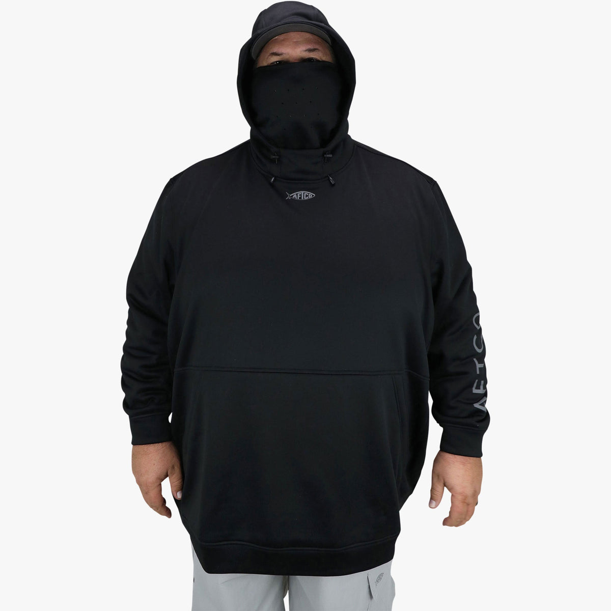 Black Reaper Hoodie: Sweatshirt in 3XL, 4XL, 5XL / AFTCO Popular