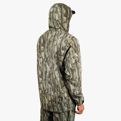 Olive Current Camo Crossing Printed Camo Fishing Jacket / AFTCO Exclusive