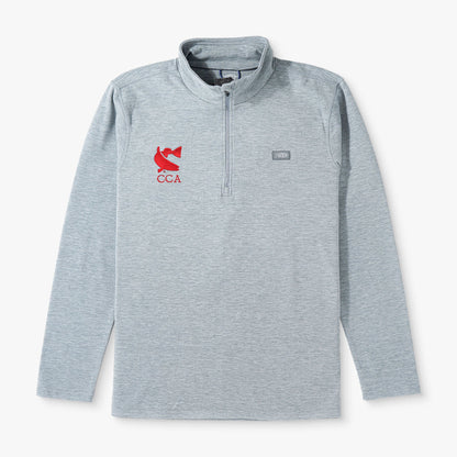 Steel Heather CCA Coastal Layer 1/4 Zip Fishing Pullover / AFTCO Smart Buy