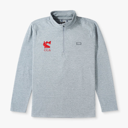 Steel Heather CCA Coastal Layer 1/4 Zip Fishing Pullover / AFTCO Smart Buy