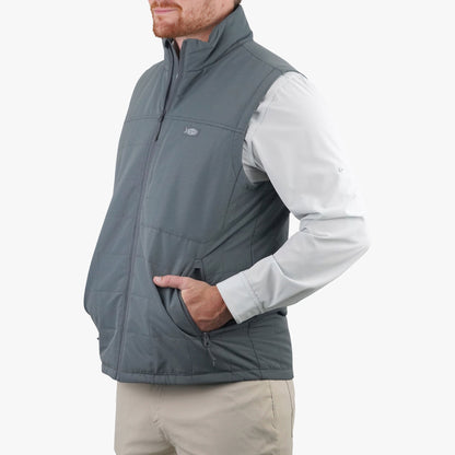 Charcoal Crosswind Insulated Vest / AFTCO Hot Sale