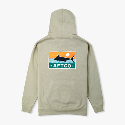 Cement Off The Record Mens Pullover Hoodie / AFTCO Hot Sale