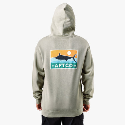 Cement Off The Record Mens Pullover Hoodie / AFTCO Hot Sale