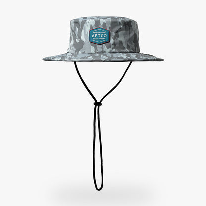 Aqua Glass Tropics Booney Fishing Hat / AFTCO Sale