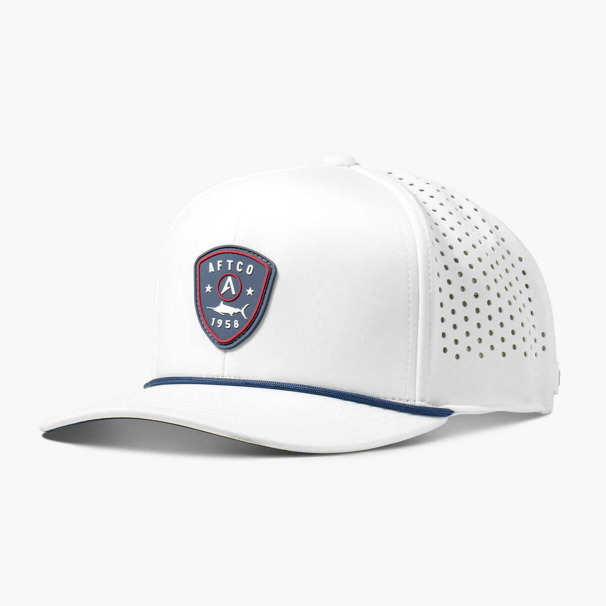 White Shield Tech Fishing Hat / AFTCO Best Seller