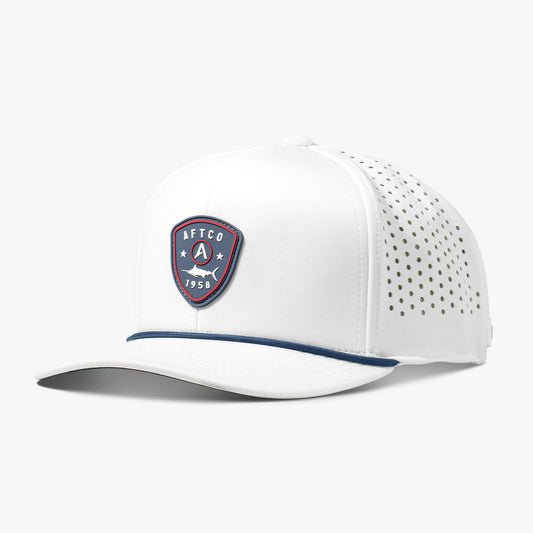 White Shield Tech Fishing Hat / AFTCO Best Seller