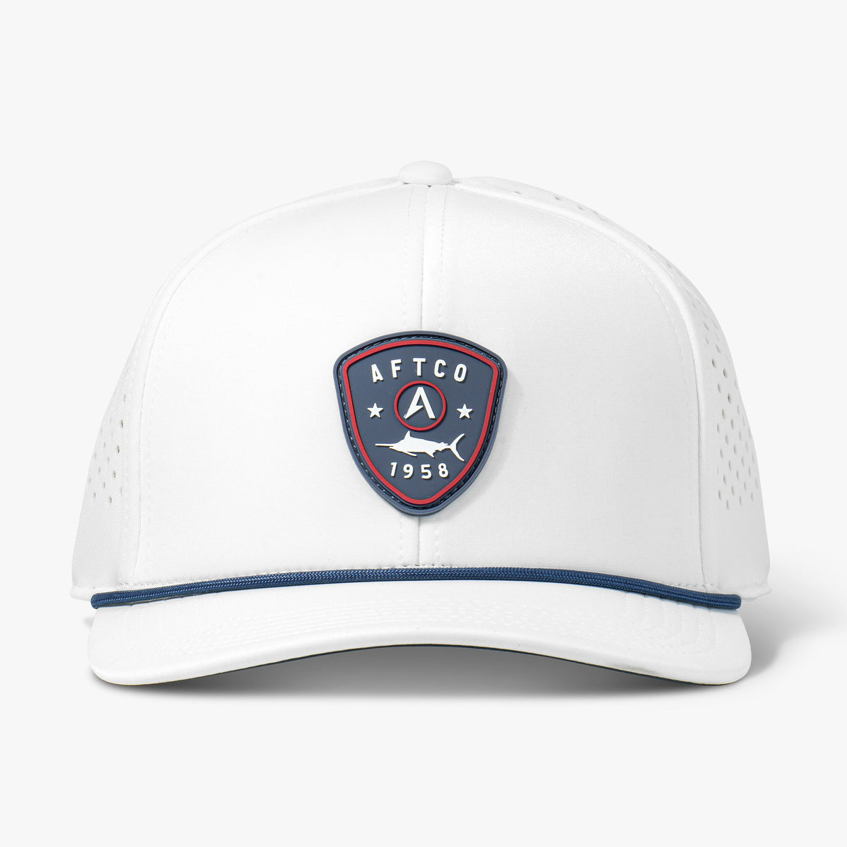 White Shield Tech Fishing Hat / AFTCO Best Seller