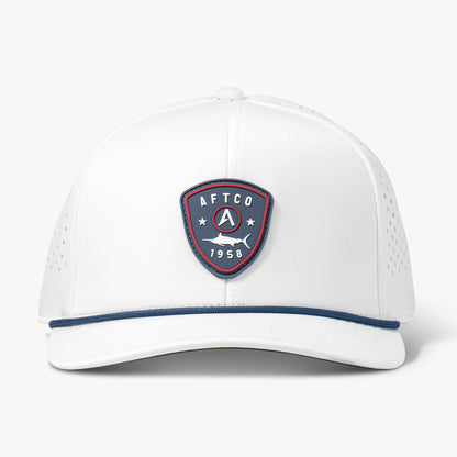 White Shield Tech Fishing Hat / AFTCO Best Seller