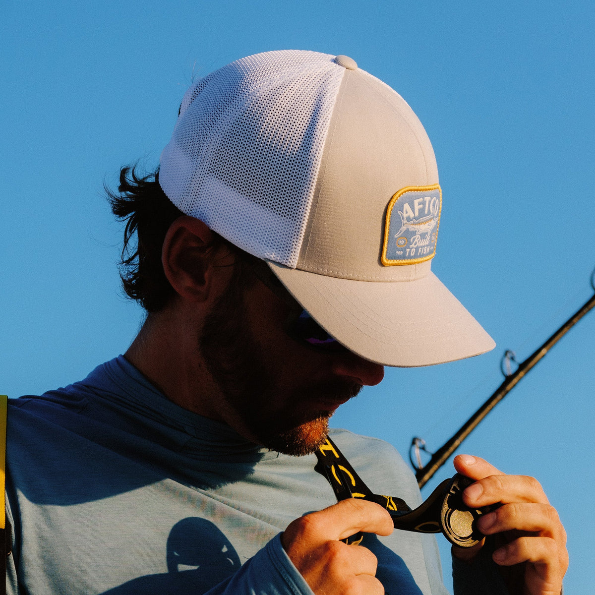 Silver Trilogy Fishing Trucker Hat / AFTCO Classic