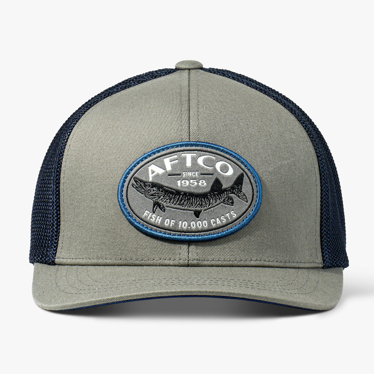 Olive Thrasher Fishing Trucker Hat / AFTCO Top Pick