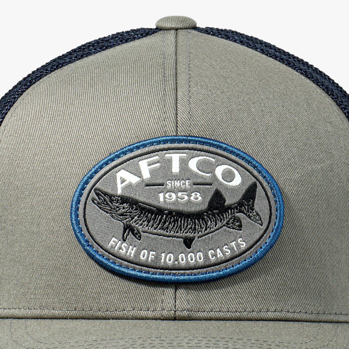 Olive Thrasher Fishing Trucker Hat / AFTCO Top Pick