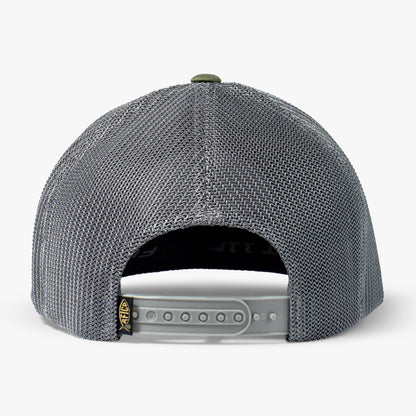 Olive Thrasher Fishing Trucker Hat / AFTCO Top Pick