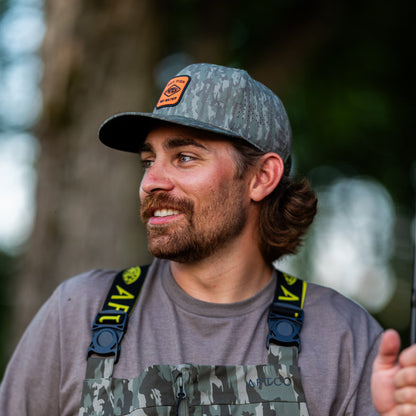 Black Storm Camo Flippin' Tech Fishing Hat / AFTCO Customer Favorite