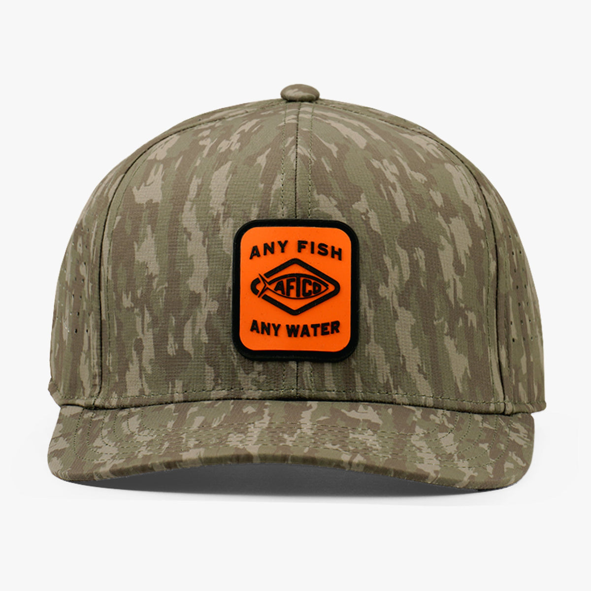 Black Storm Camo Flippin' Tech Fishing Hat / AFTCO Customer Favorite