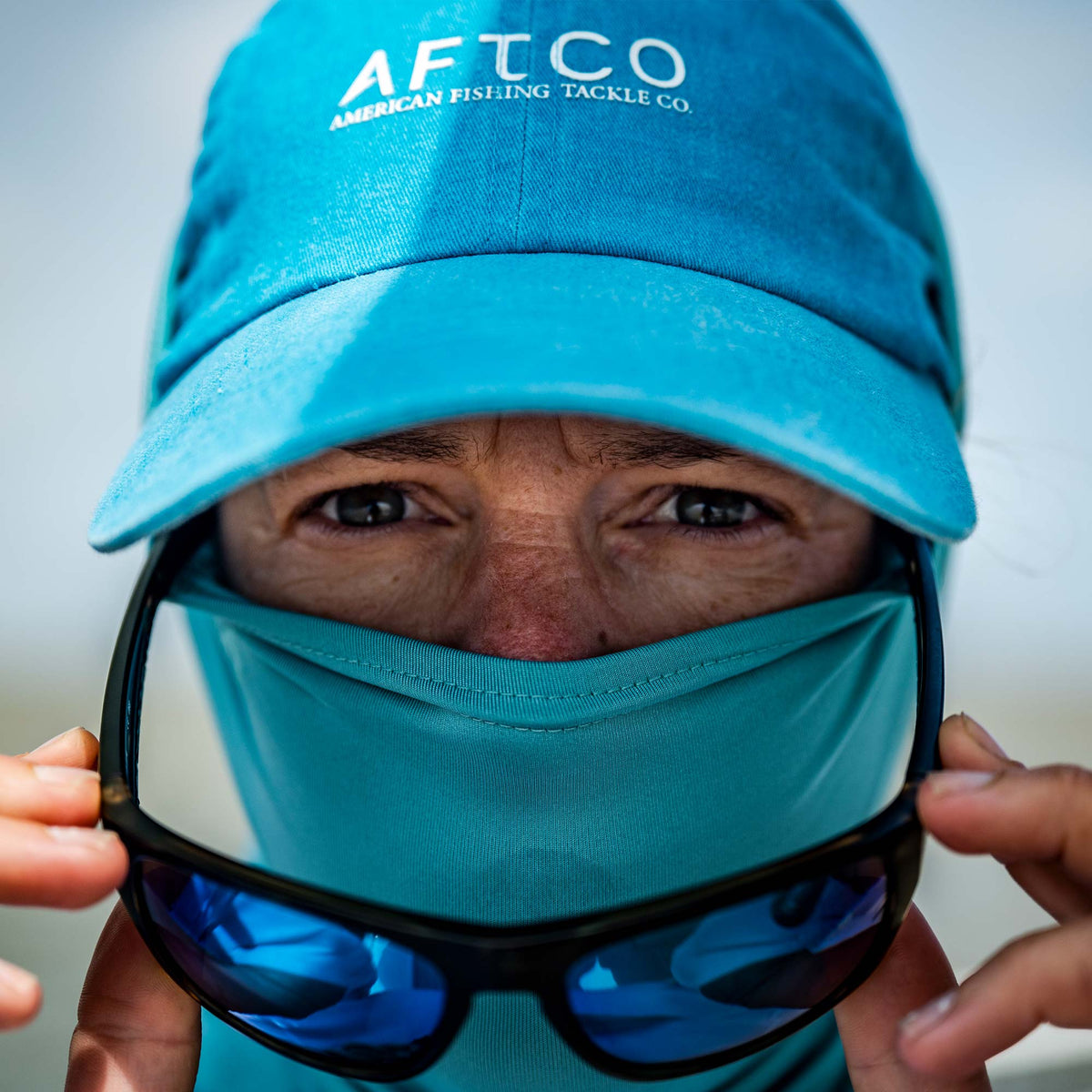 Vapor Heather Air-O Mesh Fishing Sun Mask / AFTCO Classic