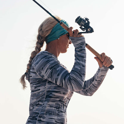 Vapor Heather Air-O Mesh Fishing Sun Mask / AFTCO Classic