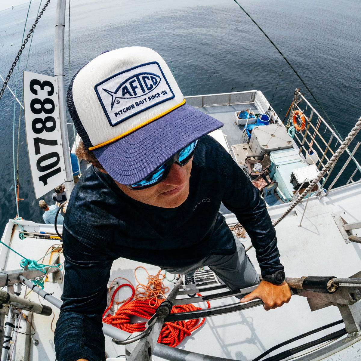 Navy 00's AFTCO Vintage Fishing Hat / AFTCO Quality