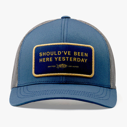 Navy Should've Been Here Yesterday Fishing Trucker Hat / AFTCO Deals