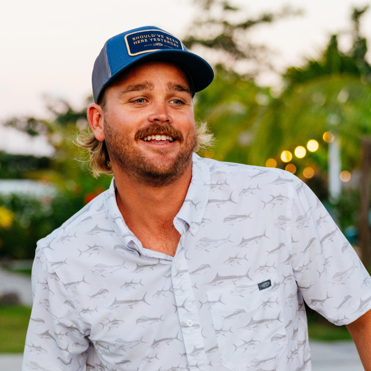 Navy Should've Been Here Yesterday Fishing Trucker Hat / AFTCO Deals
