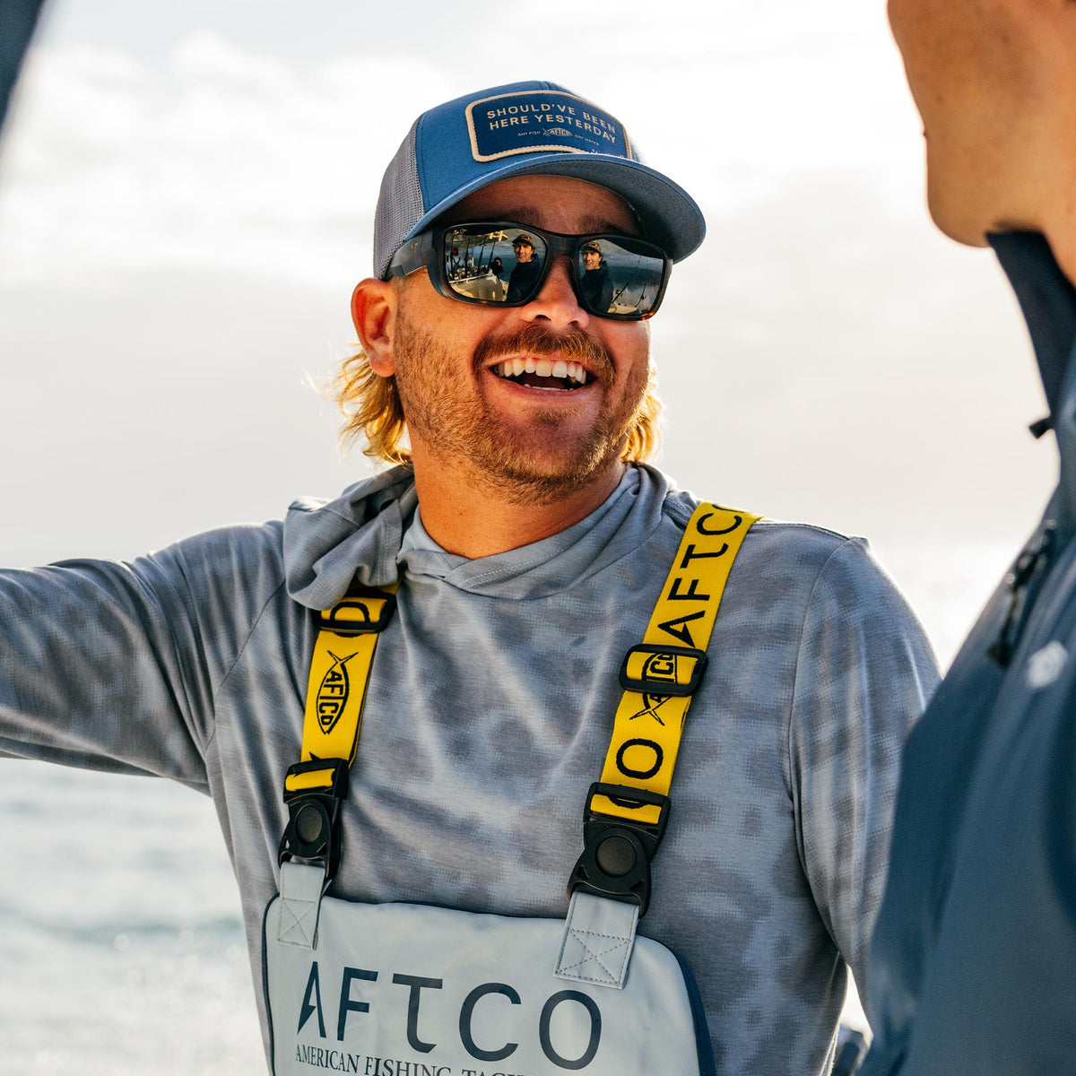 Navy Should've Been Here Yesterday Fishing Trucker Hat / AFTCO Deals