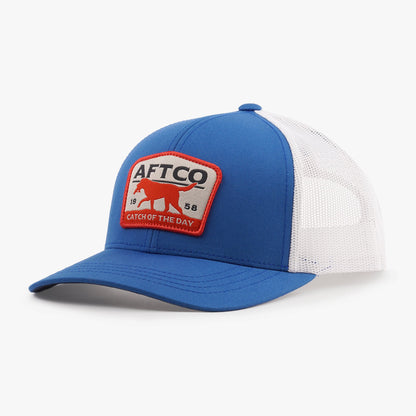 Blue Fetch Fishing Trucker Hat / AFTCO Signature