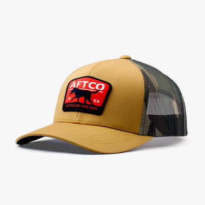 Blue Fetch Fishing Trucker Hat / AFTCO Signature