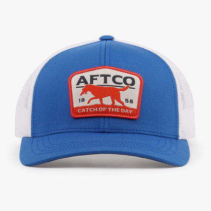 Blue Fetch Fishing Trucker Hat / AFTCO Signature