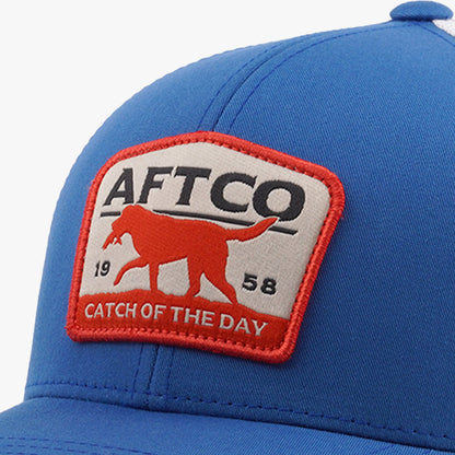 Blue Fetch Fishing Trucker Hat / AFTCO Signature