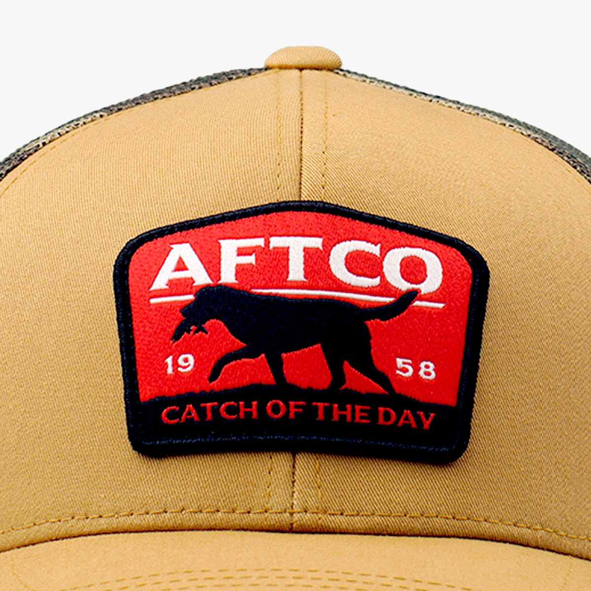 Blue Fetch Fishing Trucker Hat / AFTCO Signature