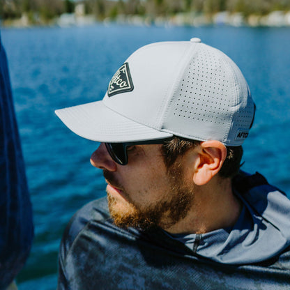 Silver West Coast Fishing Tech Hat / AFTCO Discount