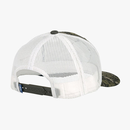 Green Camo Bass Patch Trucker Hat / AFTCO Trusted