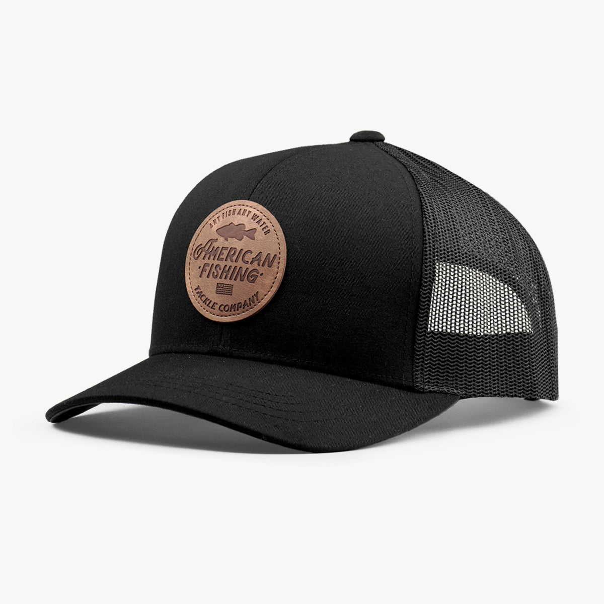 Olive Lemonade Leather Trucker Hat / AFTCO Value