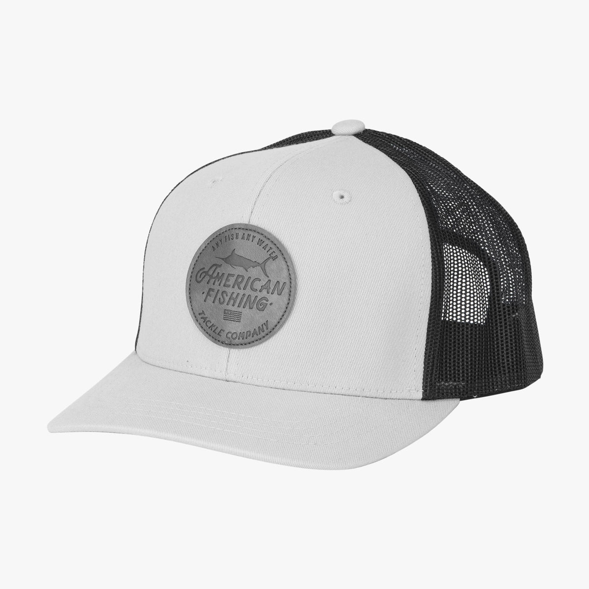 Olive Lemonade Leather Trucker Hat / AFTCO Value