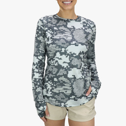 Bone OG Camo Women's Tactical Camo LS Performance Shirt / AFTCO Discount