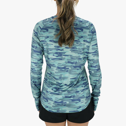 Bone OG Camo Women's Tactical Camo LS Performance Shirt / AFTCO Discount