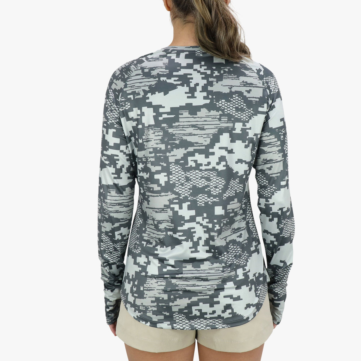 Bone OG Camo Women's Tactical Camo LS Performance Shirt / AFTCO Discount