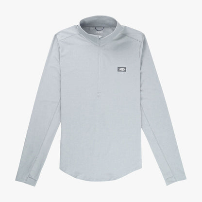 Harbor Gray Heather Women's Mojeaux 1/4 Zip Performance Shirt / AFTCO Essential