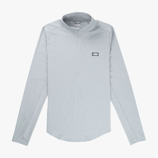 Harbor Gray Heather Women's Mojeaux 1/4 Zip Performance Shirt / AFTCO Essential