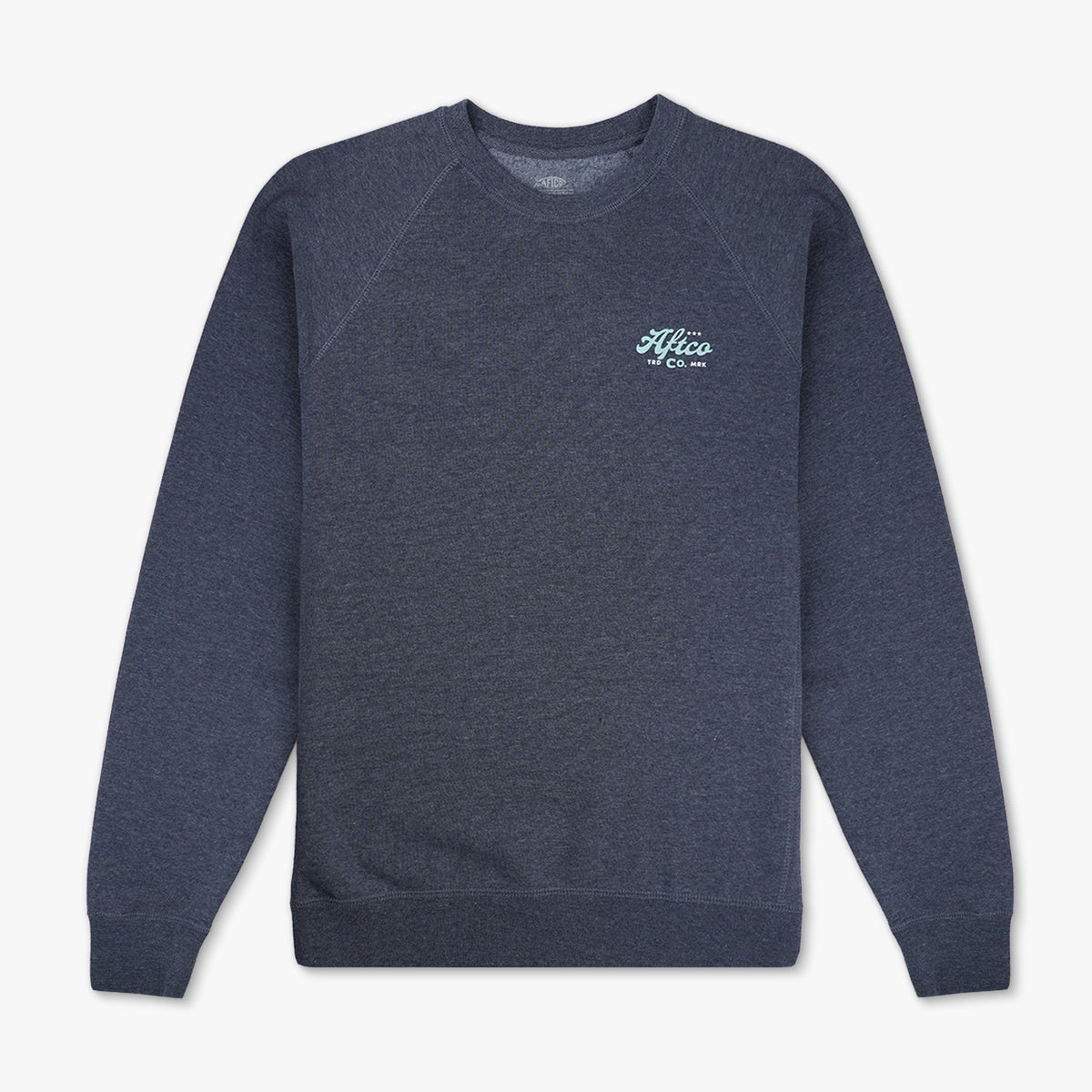 Navy Heather Women's Wordmark Crew / AFTCO Signature