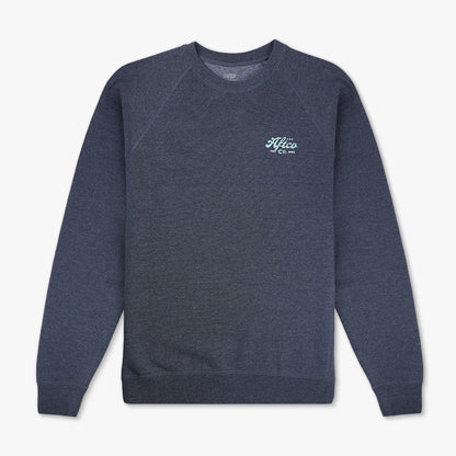 Navy Heather Women's Wordmark Crew / AFTCO Signature