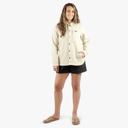 Sand Heather Women's Stout Shacket / AFTCO Discount