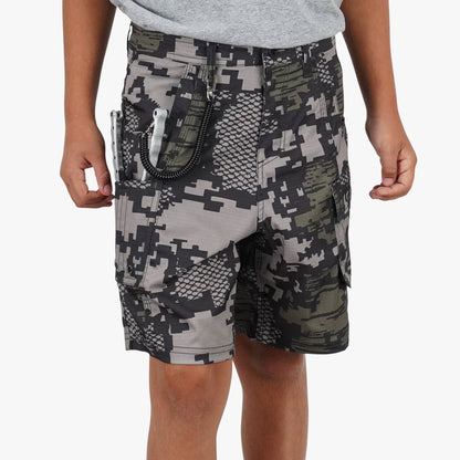 Navy Digi Camo Youth Tactical Shorts / AFTCO Trusted