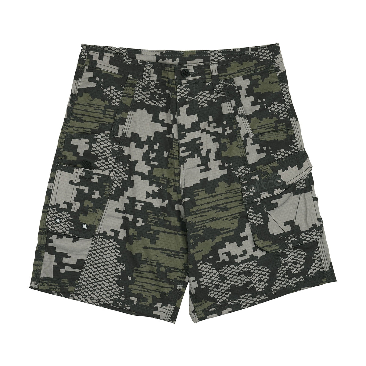 Navy Digi Camo Youth Tactical Shorts / AFTCO Trusted