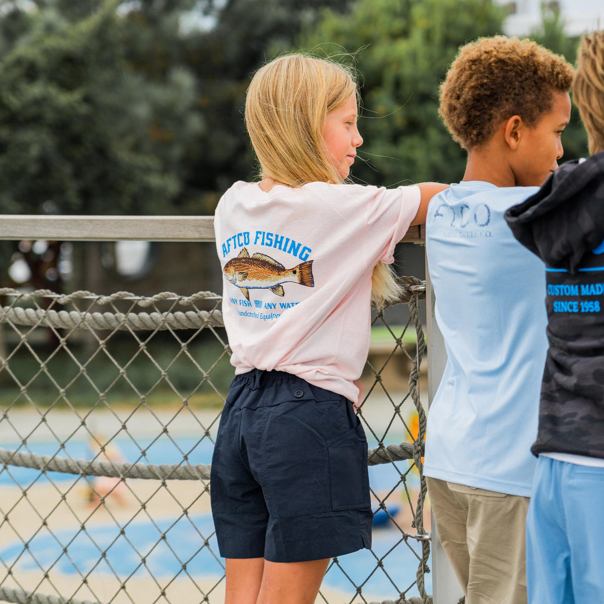 Clearwater Spotted Kid's Fishing Shirts / AFTCO Best Price