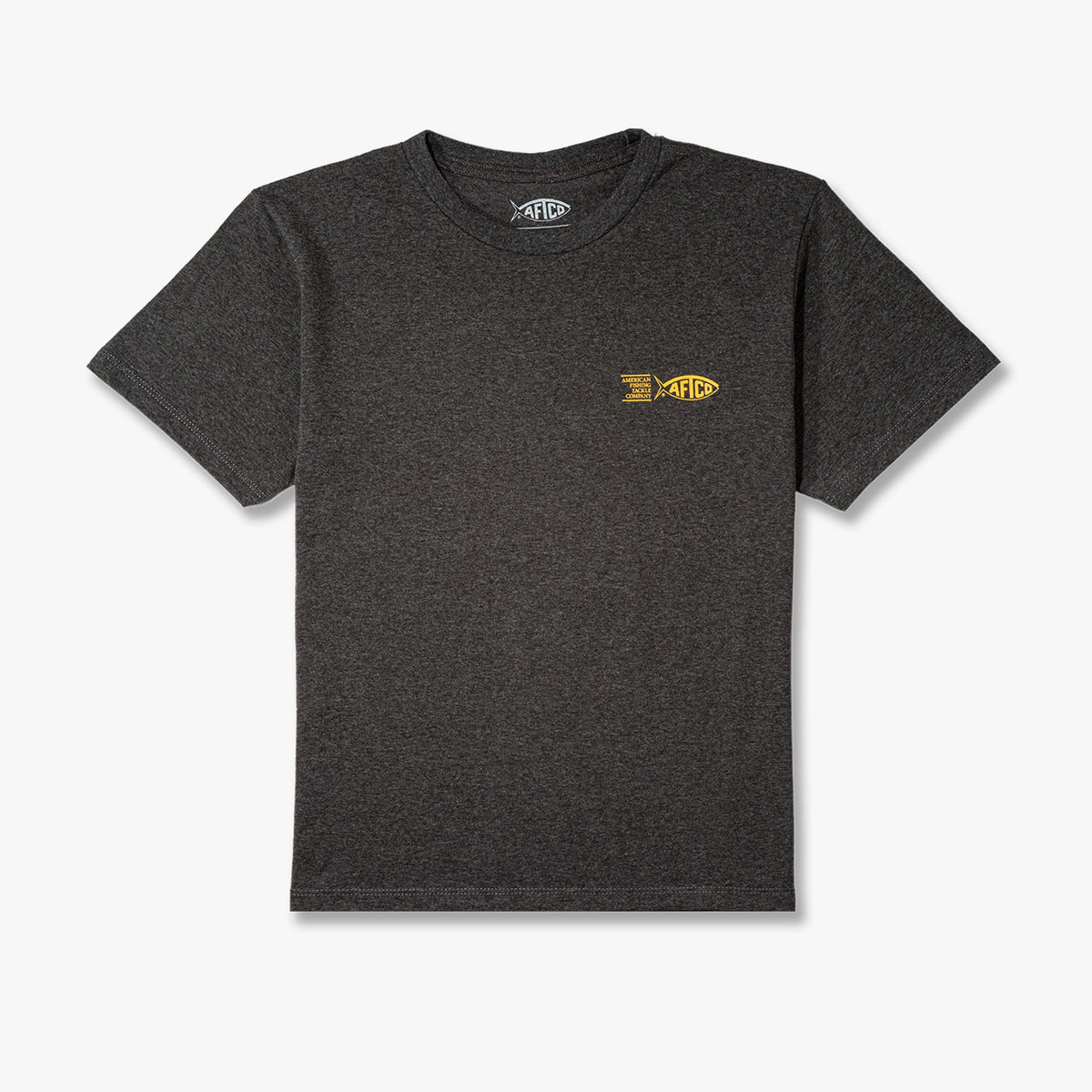 Charcoal Heather Youth Spicy Tuna Roll Short Sleeve T-Shirt / AFTCO New