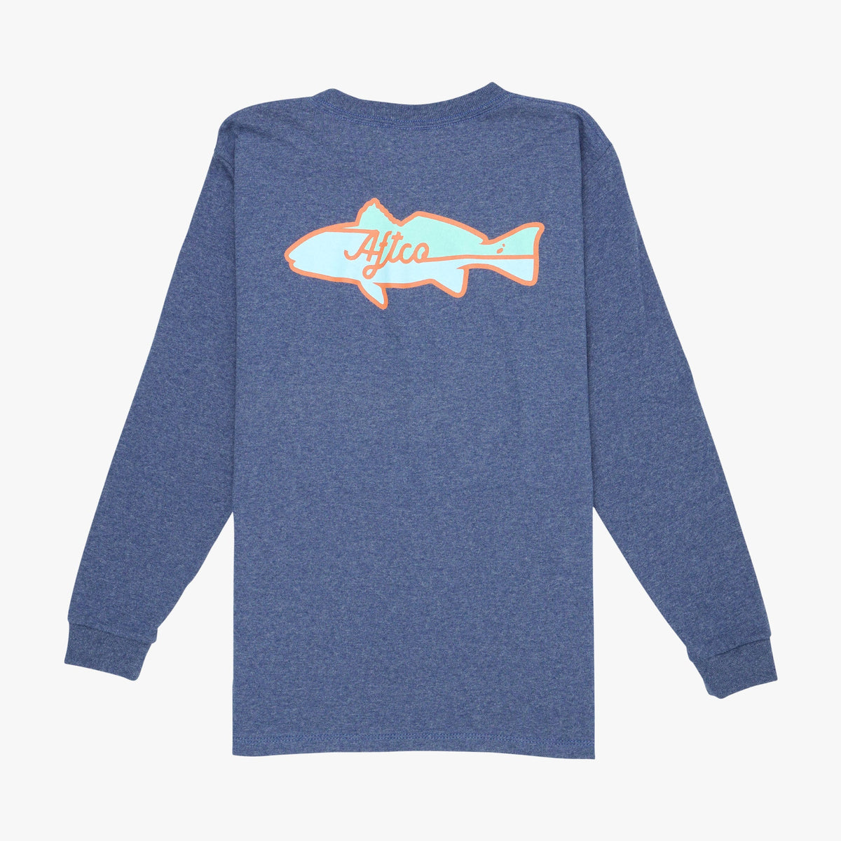 Navy Heather Youth Red Hot LS T-Shirt / AFTCO Sale