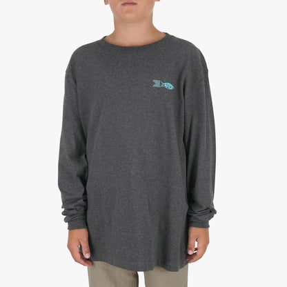 Navy Heather Youth Red Hot LS T-Shirt / AFTCO Sale