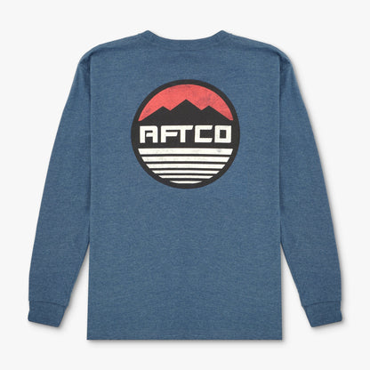 Athletic Heather Youth Peaks LS Fishing T-Shirt For Kids / AFTCO Hot Sale