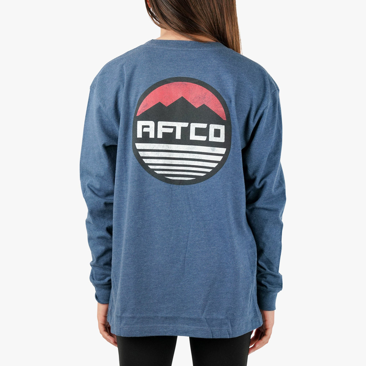 Athletic Heather Youth Peaks LS Fishing T-Shirt For Kids / AFTCO Hot Sale