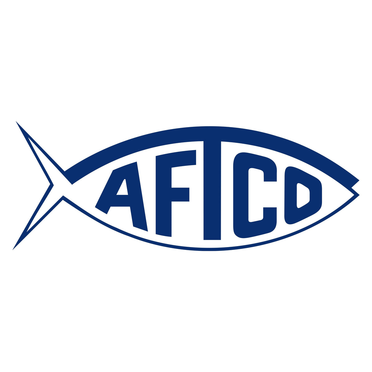 Blue AFTCO Small Boat Decal / AFTCO Popular